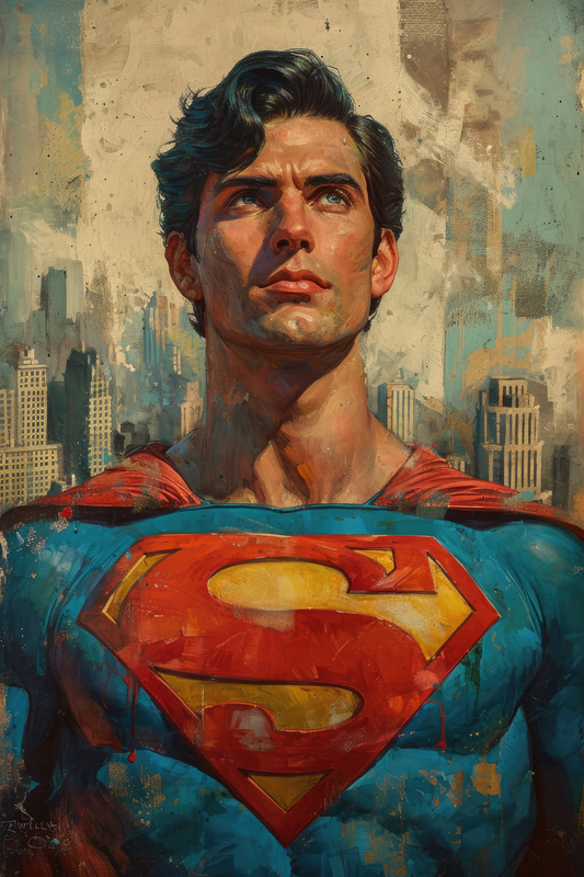 Collector's Edition: Aaron Jasinski's Superman Inspired Artwork - Exclusive Superhero Canvas Art
