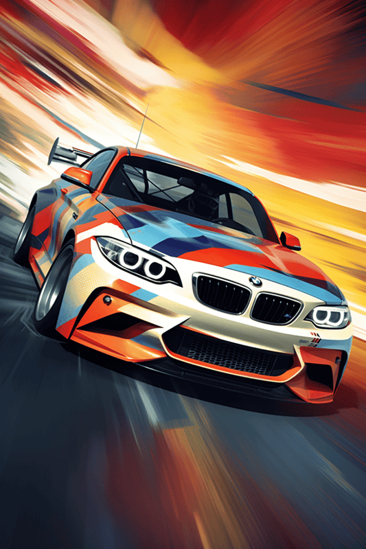 BMW M23 Race Car Canvas Print